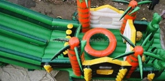 Backyard inflatable slide toys