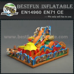 Beach inflatable slide combo