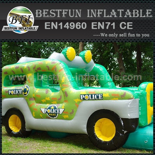 Car shape inflatable slide