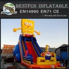 Cartoon inflatable bouncing slide