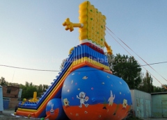 Cartoon inflatable bouncing slide