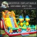 Children inflatable obstacle slide