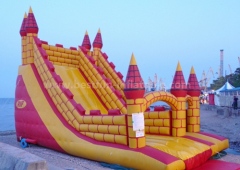 Church event inflatable slide