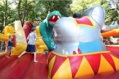 Clown design circus inflatable slide