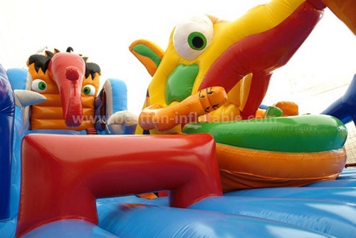 Commercial inflatable climbing slide