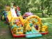 Dinosaur shape inflatable slides