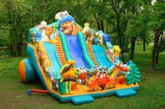 Designer line 3-lane inflatable slide