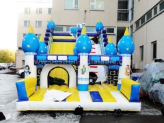 Funny totem inflatable slide