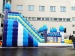Inflatable slide with decoration