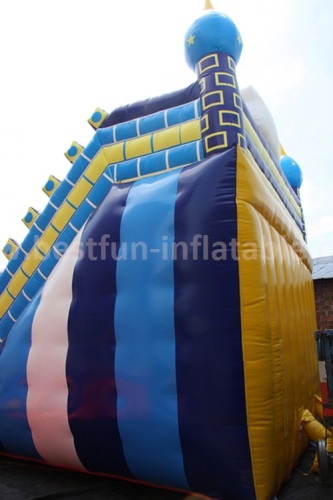 Funny totem inflatable slide