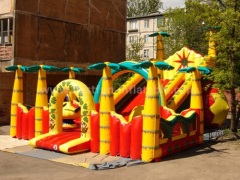 Giant inflatable slide for outdoor play