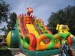 Colorful inflatable dry slide