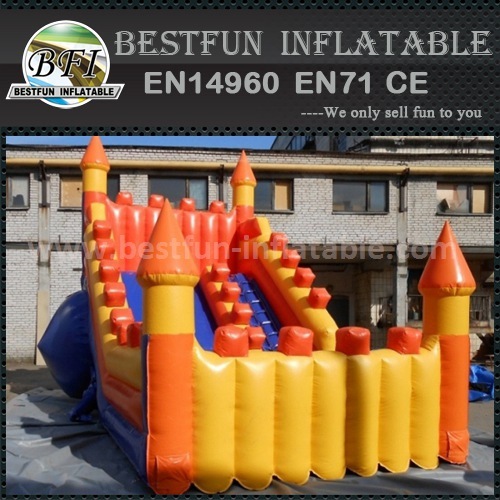 Hot inflatable curve slide