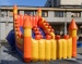 Hot inflatable curve slide