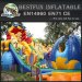 Durable inflatable double slide