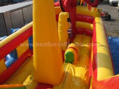 Huge inflatable octopus slide