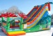 Inflatable combo bounce slides