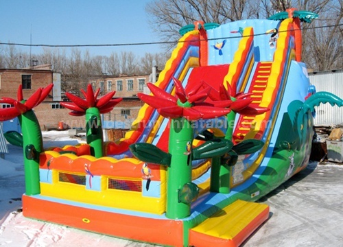 Inflatable Africa forest slide