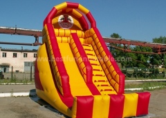 Inflatable bouncer castle slide