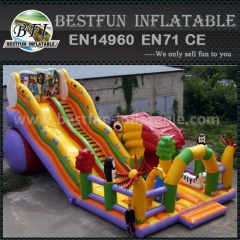 Inflatable cartoons bouncy slide