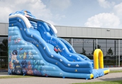 Inflatable commercial classic slide