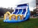 Inflatable double lanes slide