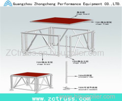 Adjustable Portable Plywood Stage