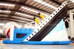 Inflatable madagascar penguin slide