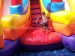 Inflatable slide double land