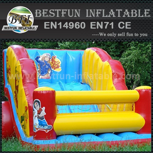 Inflatable rain forest slide