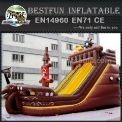 Inflatable moving stairs slide