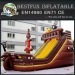 Inflatable moving stairs slide