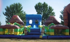 Inflatable slide amusement park