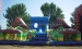 Inflatable kids trampoline slide