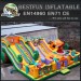 Inflatable slide obstacle course