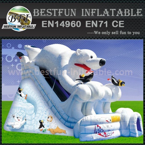 Inflatable snow white slide