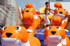 Jungle mania inflatable slide