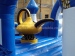 PVC inflatable slide blue