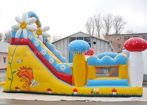 Mushroom inflatable high slide