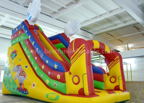 New dual lanes cheap inflatable slide