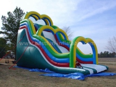 Outdoor inflatable cartoon slide