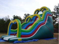 Outdoor inflatable cartoon slide
