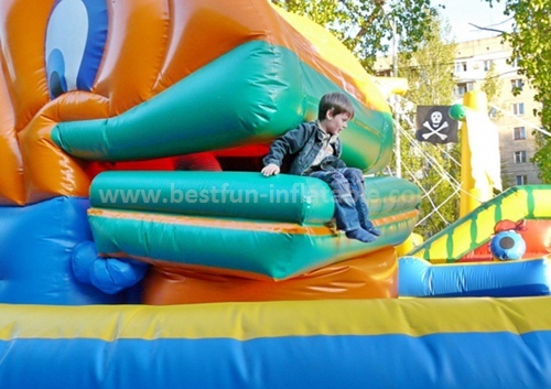 Snappy fish inflatable slide for sale