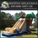 Inflatable tree house slide