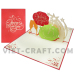 New year pop up 3D card