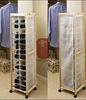 Free Standing Grocery Shoe Display Racks With Iron Non Woven
