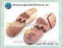 Aromatic Cedar Wooden Men's Shoe Stretcher , Double Metal Tubes Shoe Stretcher