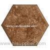 12mm Brown Hexagon Seamless Artificial Marble Acrylic Sheet Stone Slabs for Ceiling