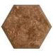 12mm Brown Hexagon Seamless Artificial Marble Acrylic Sheet Stone Slabs for Ceiling