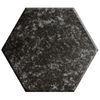 Black Gloss Decorative Non Toxic Hexagon Artificial Marble Acrylic Sheet Dining Table Tiles
